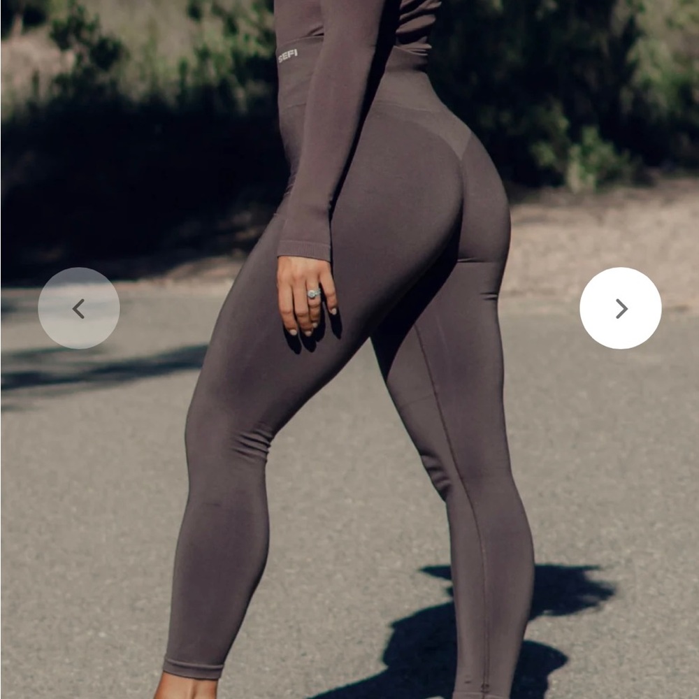 SEFI Timeless leggings 7/8- color cocoa brown High-Waisted Seamless Leggings
